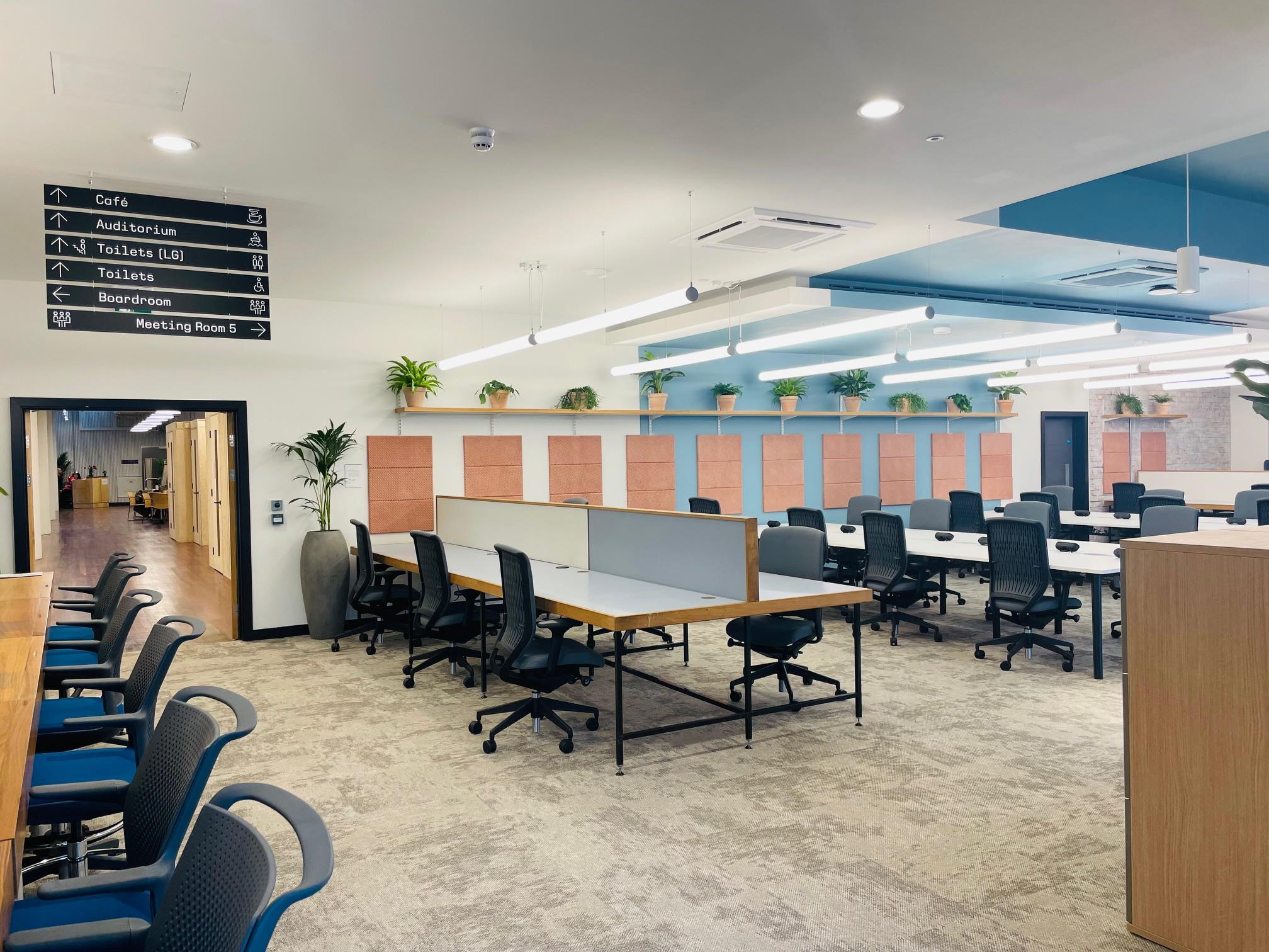 Coworking desks at Renold