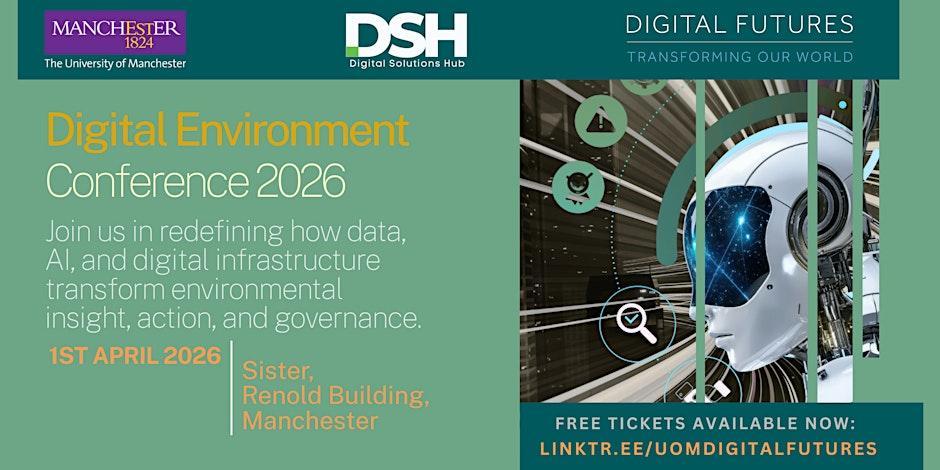 Event Poster, Green, Image of a Robot