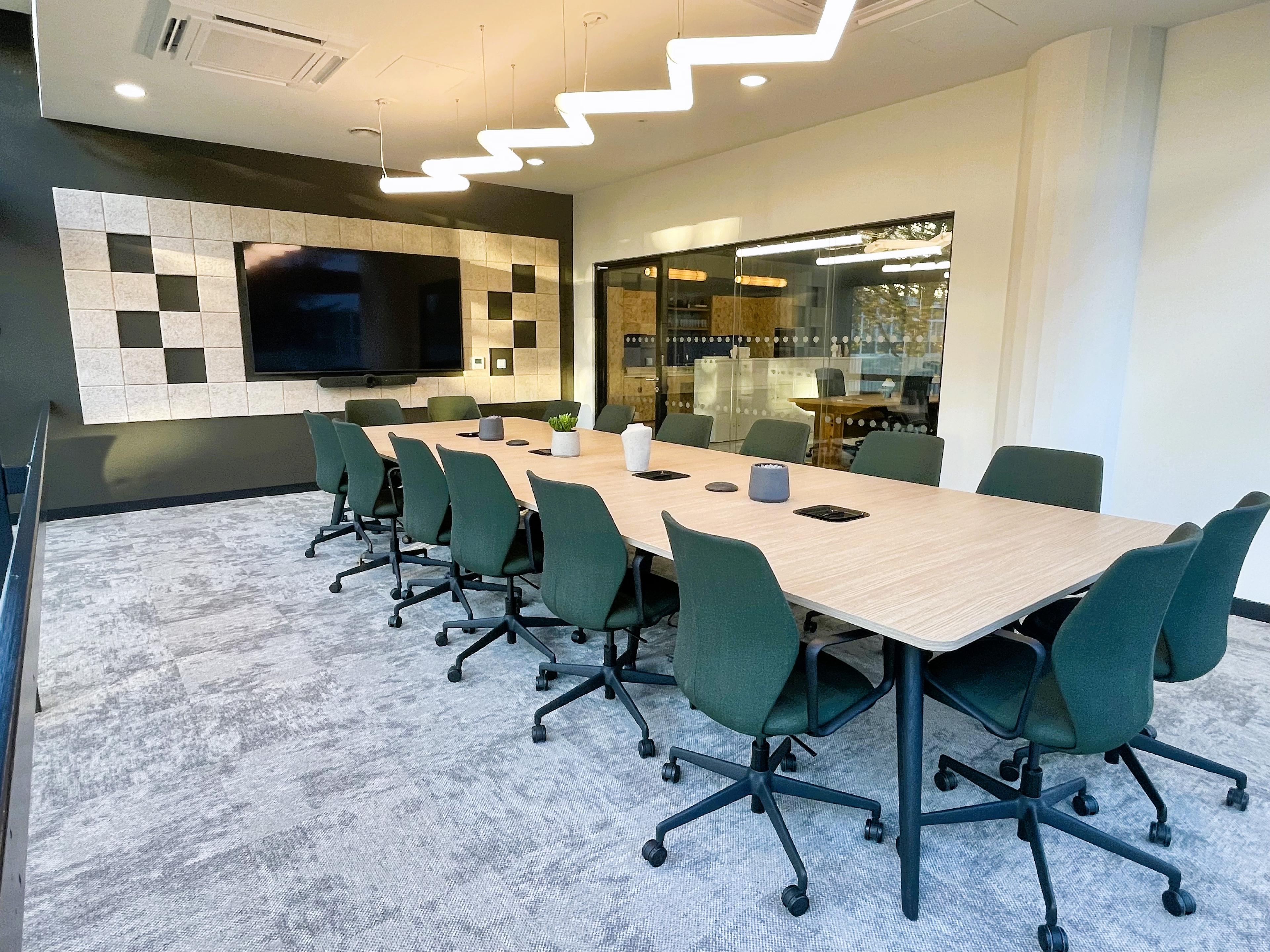 Boardroom in coworking area at Renold