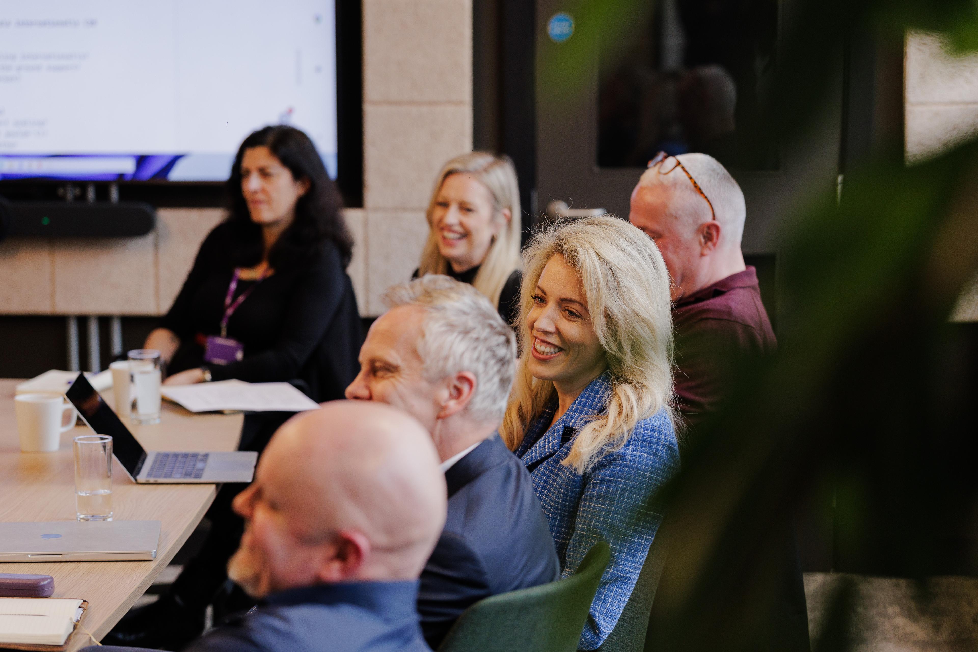 conversations around a table 