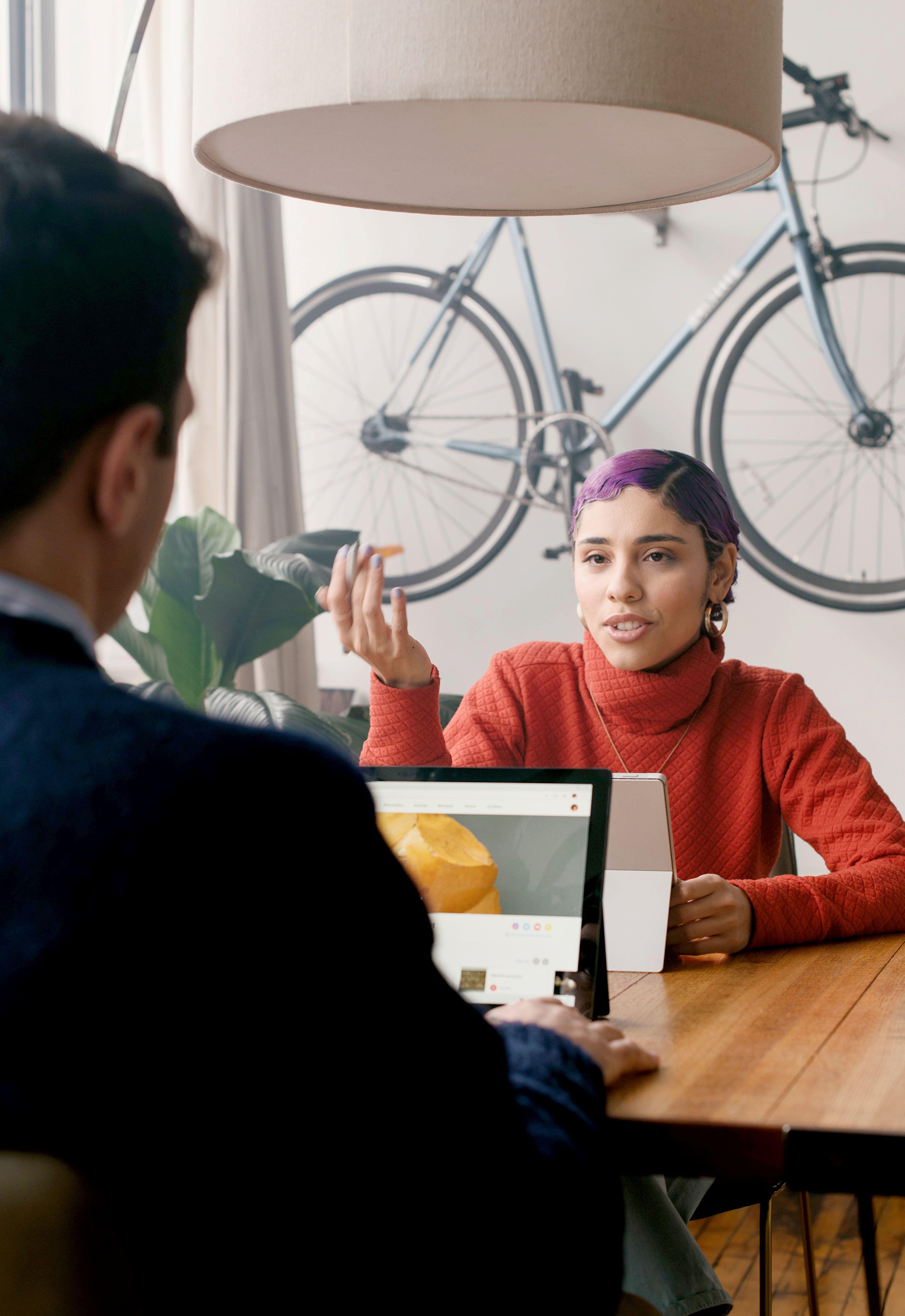 Woman at laptop