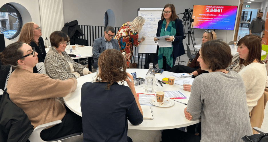 Woman facilitating workshop 