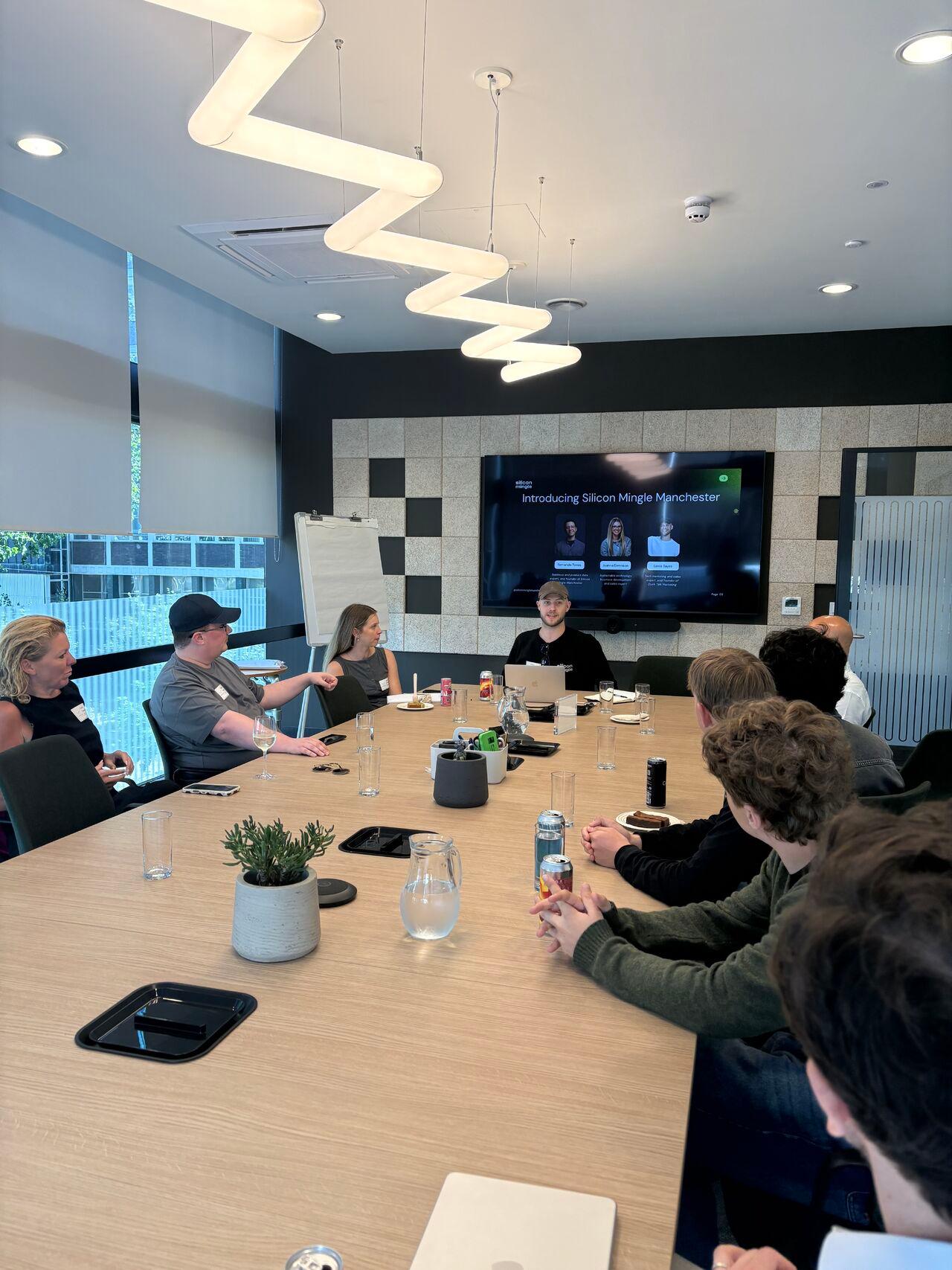 Boardroom in use