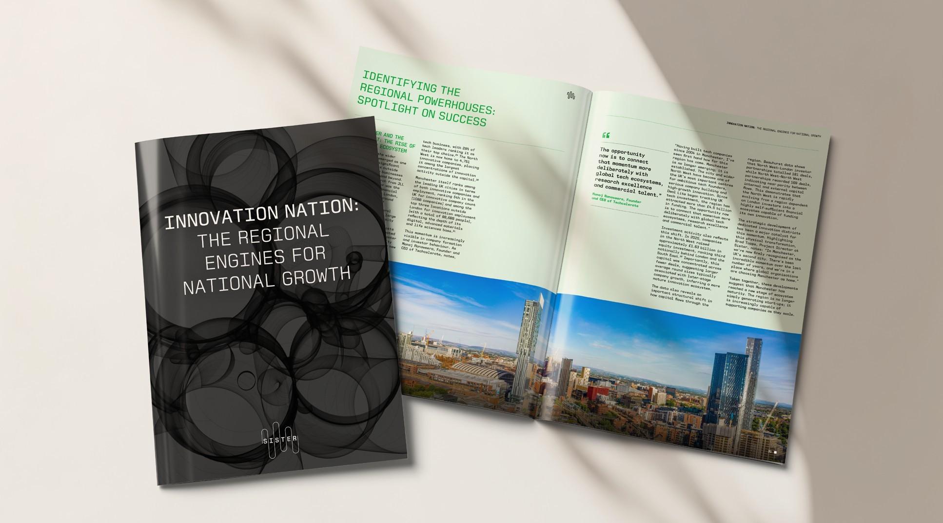 Report cover image and open spread